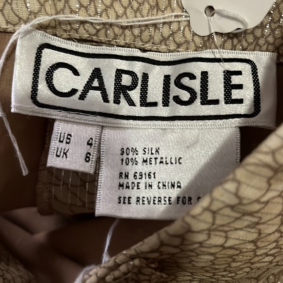 Carlisle Silk snakeskin high waist wide trousers - Picture 9 of 9